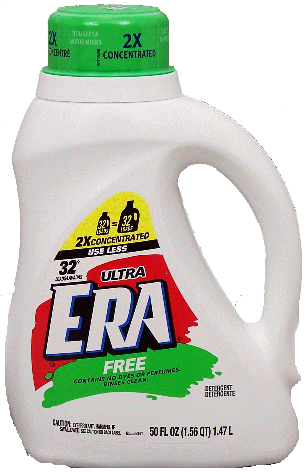 Era&nbsp;Ultra&nbsp;2x concentrated detergent, 32 loads, free of dyes & perfumes, rinses clean Full-Size Picture